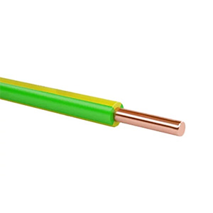 Провод медный ПуВ (ПВ-1) 25,0мм2 желто-зеленый (Технические условия)