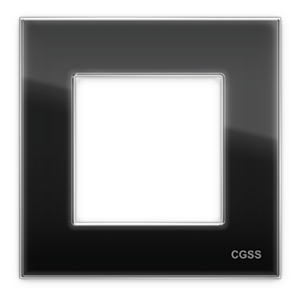Рамка 1-ая, "CGSS", черная