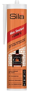 Герметик термостойкий силикатный для печей и каминов "Sila PRO Max Sealant", 280мл