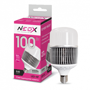 Лампа светодиодная 100Вт "NEOX LED-HP" Е40 220В 6500К 9000Лм