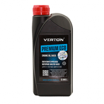 Масло полусинтетическое  "Verton Premium Eco" 5W30 для четырехтактных двигателей, 0,946л