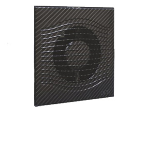 Вентилятор "Era" вытяжной "SLIM 4C" D100, 7,8Вт, осевой, с обратным клапаном "black carbon" чёрный
