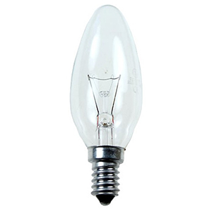 Лампа накаливания &quot;Aktiv Electro ДС-60-2&quot; E14, 60Вт, 220В, свеча прозрачная