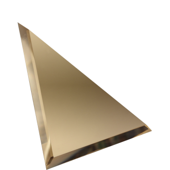 Плитка зеркальная  настенная треугольная "ДСТ" 200*200мм, с фацетом, бронзовая
