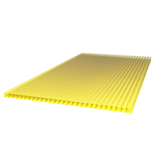 Сотовый поликарбонат 6000*2100*06мм, желтый 0,77кг/м2, Ultramarin