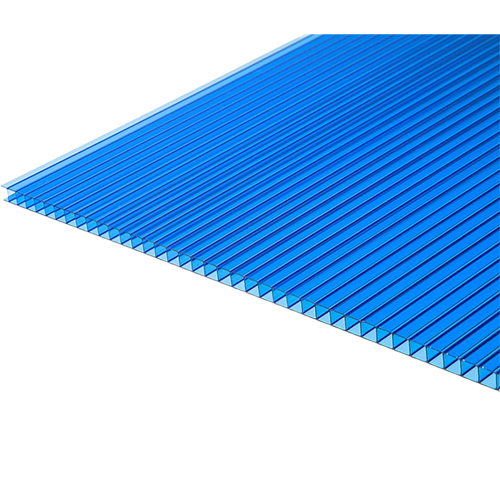 Сотовый поликарбонат 6000*2100*06мм, синий 0,77кг/м2, Ultramarin