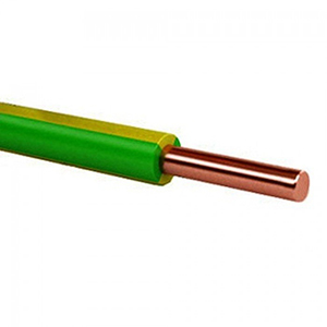 Провод медный ПуВ (ПВ-1) 2,5мм2 желто-зеленый (Технические условия)