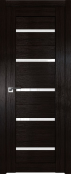Дверное полотно  "7Х",900*2000*36мм, остекленное, матовое экошпон-"Венге мелинга" Profildoors