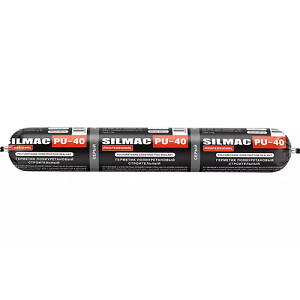 Герметик однокомпонентный полиуретановый  "SILMAC PROFESSIONAL PU-40", 600мл, серый Ral 7046