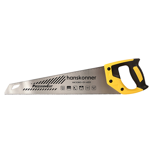 Ножовка "Hanskonner" по дереву 450мм, 11-12 TPI, SK5, 3D зуб