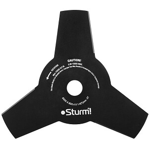 Нож трехлепестковый для триммера, 255мм*1,4, "Sturm!"