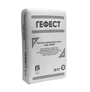 Смесь песчано-цементная М-200 "Гефест", 25кг