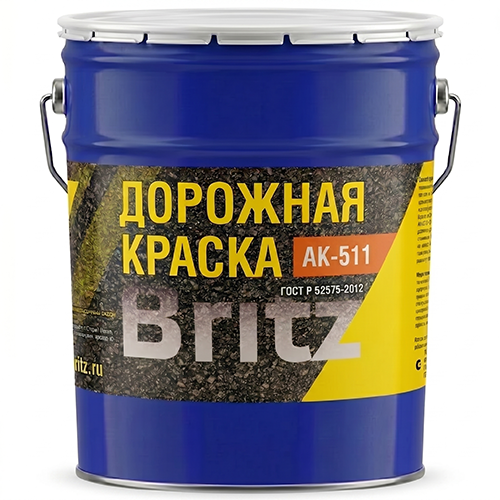 Краска Дорожная АК-511 Белая 25кг.Бриц
