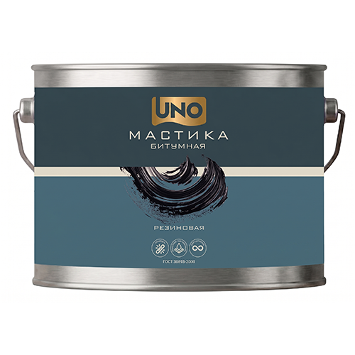Мастика резино-битумная "UNO" ГОСТ 0693-2000 фас. 21,6л