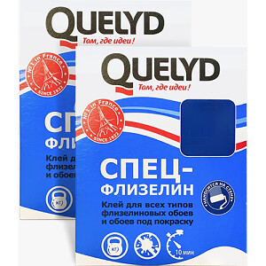 Клей обойный "Quelyd Спецфлизелин", 300г, 24шт/уп