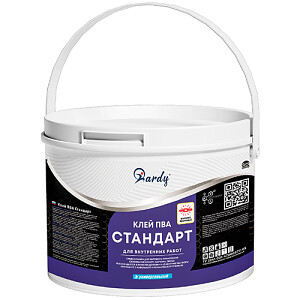 Клей ПВА стандарт "HARDY", 10кг