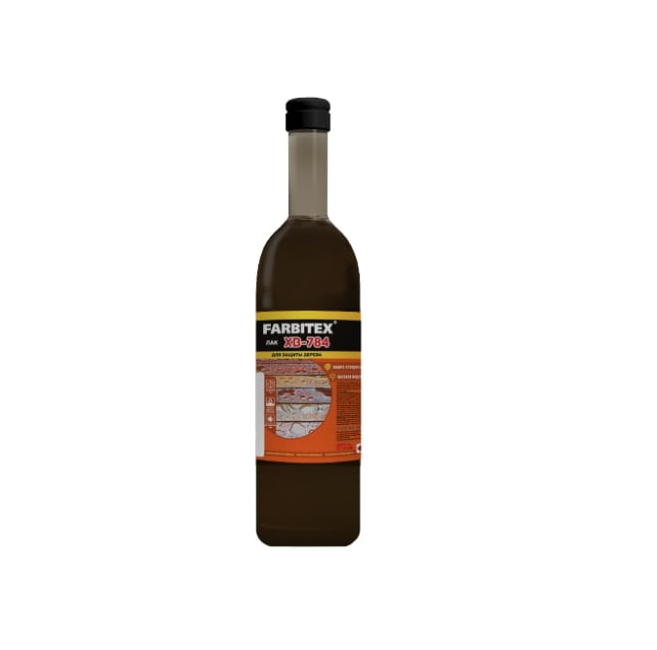 Лак "FARBITEX" ХВ-784 "Дуб", 0,5л, стекло