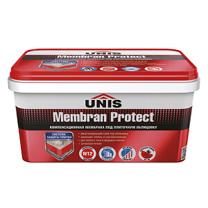 Мастика гидроизоляционная "UNIS MEMBRAN PROTECT" на полимерной основе, 4 кг