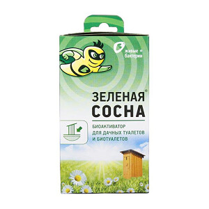 БИОАКТИВАТОР "ЗЕЛЕНАЯ СОСНА" 300 Г (12 ДОЗ) ДЛЯ ТУАЛЕТОВ БЕЗ ВОДЯНОГО СЛИВА (1/6)