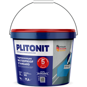 Мастика "Plitonit WaterProof Standart, 14 кг, 33шт