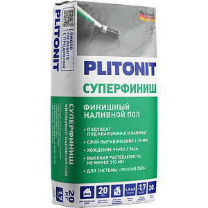 Ровнитель для пола "Plitonit СуперФиниш", 20кг