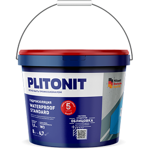 Мастика "Plitonit WaterProof Standart,  8 кг, 60шт