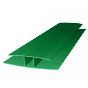 Профиль соединительный неразъемный 6000*8мм, зеленый ROYALPLAST HP