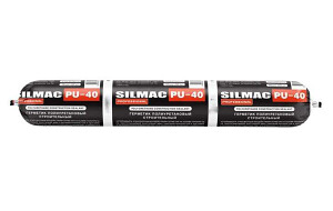 Герметик однокомпонентный полиуретановый "SILMAC PROFESSIONAL PU-40", 600мл, серый Ral 7024