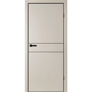 Дверное полотно "TR03", 600*2000*38мм, глухое, "Пэт Айриш, черный молдинг, черная ал.кромка 4-х" ФлайЛорс, защелка магнитная