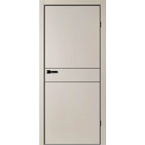 Дверное полотно "TR03", 600*2000*38мм, глухое, "Пэт Айриш, черный молдинг, черная ал.кромка 4-х" ФлайЛорс, защелка магнитная