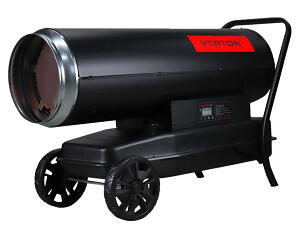 Пушка тепловая дизельная DH-120M, 120кВт, производ. 4500м3/ч, расход топ. 8,2кг/ч, прямой нагрев, "Verton Air"