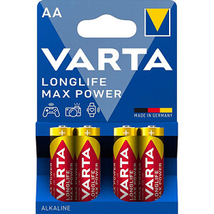 Эл. питания VARTA LONGLIFE MAX POWER LR6 (АА) BL4 4706 (1/20/100)