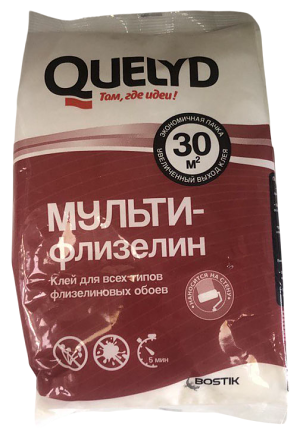 Клей обойный "Quelyd Мультифлизелин", 200г пакетик 