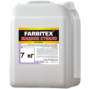 Жидкое стекло натриевое "FARBITEX", 7кг