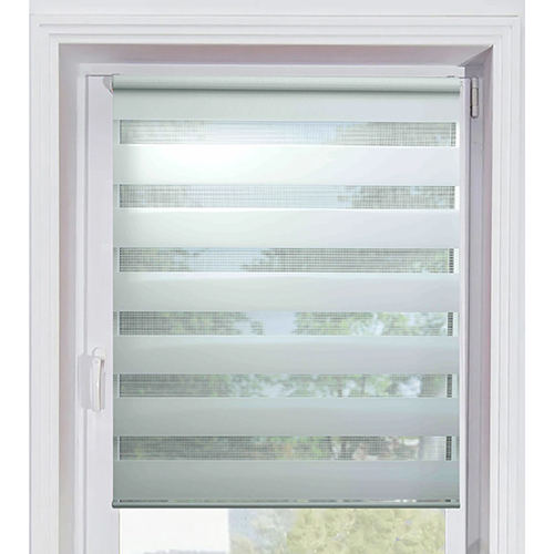 Рулонная штора "SunPatica" Zebra ZZ -1001, Белый mini, 850*1600мм