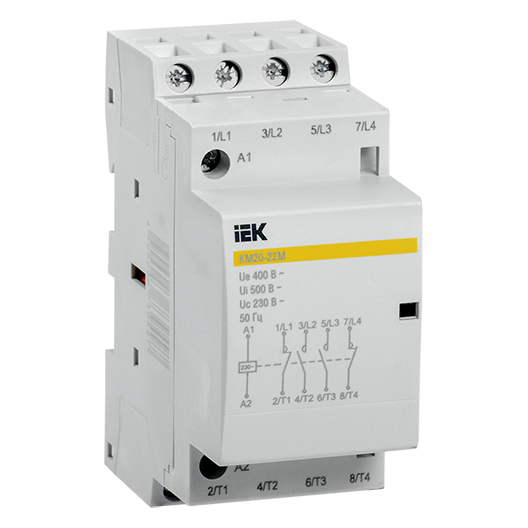 Контактор модульный КМ20-22М АС 230В 20А "ИЭК"