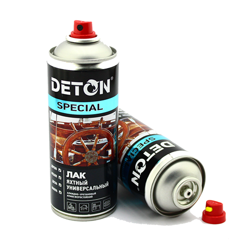 Лак яхтный аэрозольный "DETON Spesial", 520 мл, глянцевый