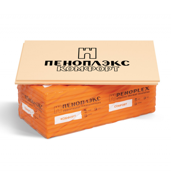 Экструдированный пенополистирол "Пеноплэкс Комфорт" 1185*585*100мм, 0,6932м2, 0,0693м3