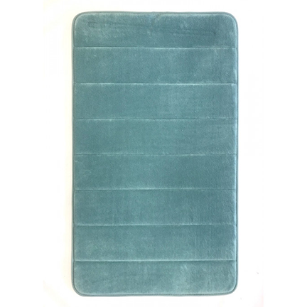 Коврик для ван. комн. “Memory stripes” 50*80 (100% хлопок) Light-blue