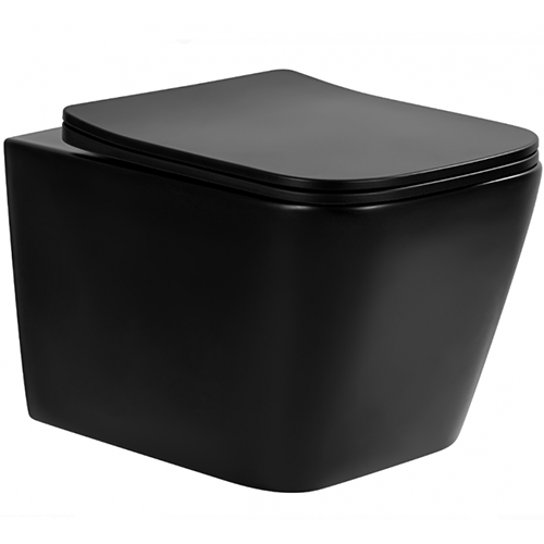 Унитаз &quot;Purete PRT-M205Nb&quot; подвесной с сиденьем микролифт, торнадо, черный матовый