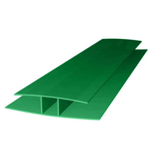 Профиль соединительный неразъемный 6000*8мм, зеленый ROYALPLAST HP
