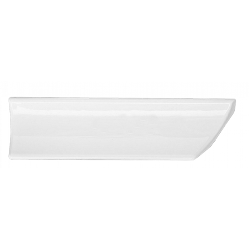 Керамический уголок-срез  "левый" 35*200мм, белый