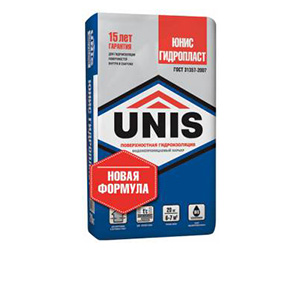 Гидроизоляция обмазочная цементная "Юнис Гидропласт", 20кг