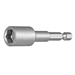 Бита "Bohrer", шестигранная с торцевой головкой, 10*48мм, магнитная, CR-V