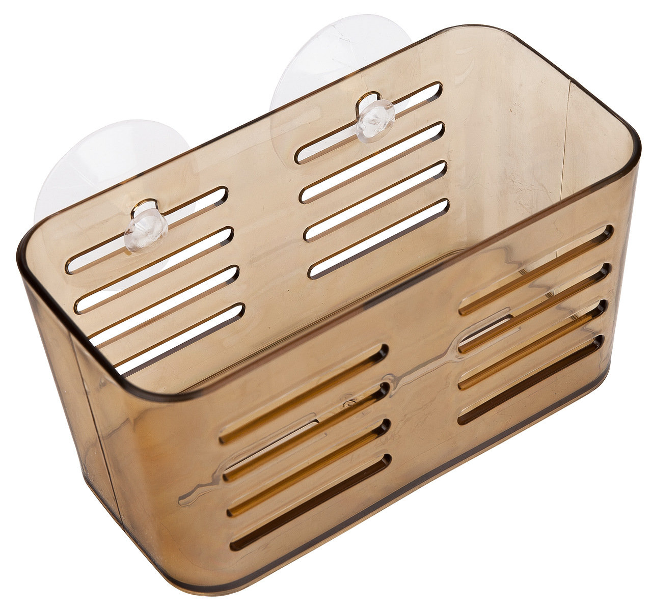 Подставка, пластик, присоска, коричневый, W6947