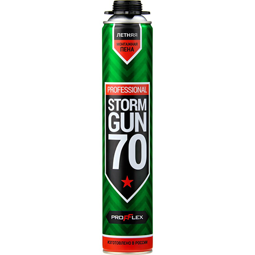 Пена монтажная  летняя "STORM GUN 70" , 850мл