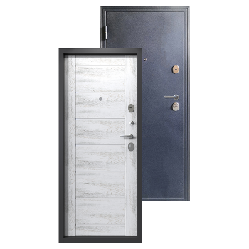 Дверь входная"Родина Царга",960*2050*103мм,левая,металл -"Синий сатин",МДФ "Ель альпийская"