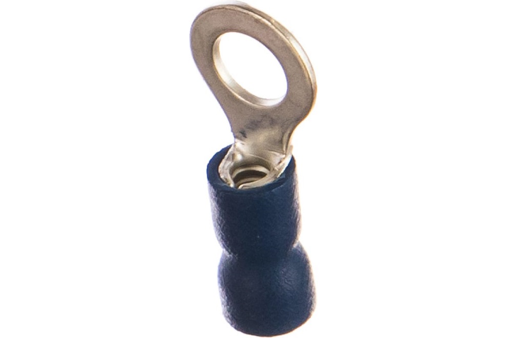 Наконечник кольцевой изолированный  НКИ 2,5-5 &quot;КВТ&quot;, сечение: 1,5-2,5 мм2, винт: М5, манжета: синий ПВХ 30шт