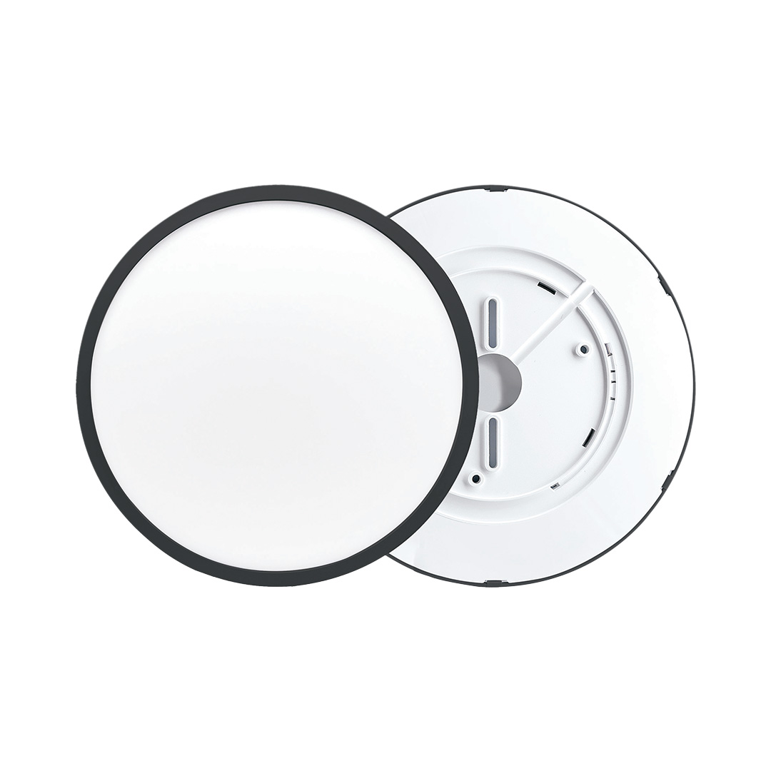 Светильник светодиодный 24Вт, 6500К, 2400Лм, IP40, 230х25мм, черный "Apeyron SPIN"