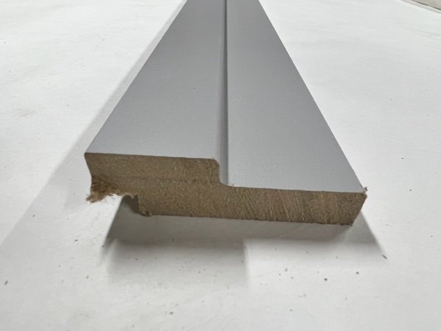 Стойка дверной коробки с уплотнителем, 80*2070*26/44мм, ламинатин, &quot;Серый&quot;Дубрава-Сибирь